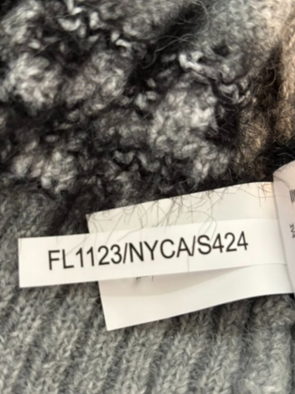 Free Assembly Gray Fair Isle Nordic Button Front Cardigan Sweater Size XS - Picture 6 of 6
